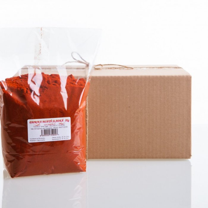 Akciový balík mletá paprika SLADKÁ - extra (kilové balenia)